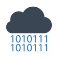 Coding vector glyph color  icon Royalty Free Stock Photo