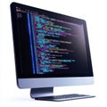 Coding IDE isolated on white background Royalty Free Stock Photo