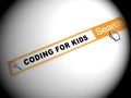 Coding For Kids Children Programming 2d Illustration