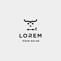 coding owl logo design vector bird coder symbol Royalty Free Stock Photo