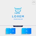 coding owl logo design vector bird coder symbol Royalty Free Stock Photo