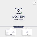 coding owl logo design vector bird coder symbol Royalty Free Stock Photo