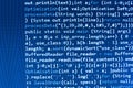 Coding programming source code screen. Royalty Free Stock Photo