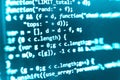 Coding programming source code screen. Royalty Free Stock Photo