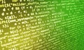 Coding programming source code screen. Colorful abstract data display. Software developer web program script. Royalty Free Stock Photo