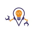 Coding and robotic center Royalty Free Stock Photo