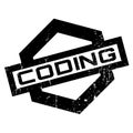 Coding rubber stamp