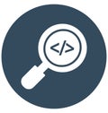 Coding search Isolated Vector Icon that can be easily modified or edit