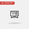 Coding Simple vector icon. Illustration symbol design template for web mobile UI element. Perfect color modern pictogram Royalty Free Stock Photo