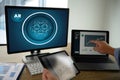 Coding software developer work with AR Developing programmer Team Development Royalty Free Stock Photo