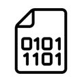 Coding vector line icon Royalty Free Stock Photo