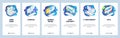 Coding, web development, admin panel, isometric icons. Mobile app onboarding screens. Menu vector banner template for Royalty Free Stock Photo