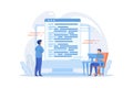 Coding and website development. Technical support. Programming engineering. Coder, web developer, computer software. Programmer Royalty Free Stock Photo