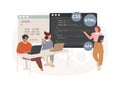 Coding workshop isolated concept vector illustration.