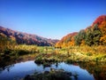 Codlea Lake in autumnal colours