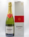 Codorniu Clasico sparkling cava wine bottles