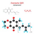 Coenzyme Q10. Chemical structural formula