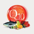 Coenzyme q10. Healthy food every day