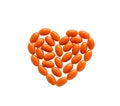 Coenzyme Q10 heart shape