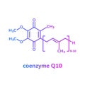 Coenzyme Q10 or ubiquinone Royalty Free Stock Photo