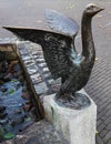 Goose statue from 1978 Royalty Free Stock Photo