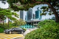 Coex conference centre building entrance with sign in Gangnam district Seoul South Korea Royalty Free Stock Photo