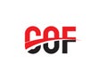 COF Letter Initial Logo Design Vector Illustration