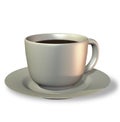 Cofee Cup Black Cofee 3D Render