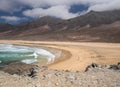 Cofete beach at Fuertaventura island