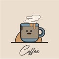 Coffe Flat Art Design