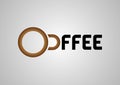 Coffe banner logo with concept Royalty Free Stock Photo