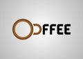 Coffe banner logo with concept