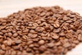 Coffe bean in close up