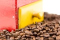 Coffe beans and grinder Royalty Free Stock Photo