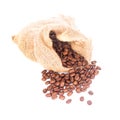 Coffe beans isolated Royalty Free Stock Photo