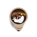 Coffe cream liquid illustration Royalty Free Stock Photo