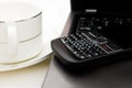 Coffe cup on the desk Royalty Free Stock Photo