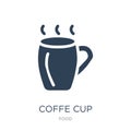 coffe cup icon in trendy design style. coffe cup icon isolated on white background. coffe cup vector icon simple and modern flat Royalty Free Stock Photo