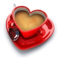 Coffe cup for lovers Royalty Free Stock Photo