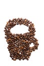 Coffe grains cup