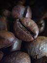 Coffe grains macro