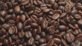 coffe grains pile on the table