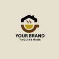 coffe house abstract logo desain vector