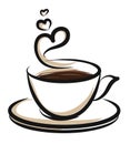 Coffe illustration Royalty Free Stock Photo