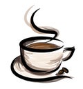 Coffe illustration Royalty Free Stock Photo