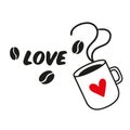 COFFE LOVE Royalty Free Stock Photo
