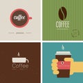 Coffe shop set. Vector illustration.