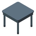 Coffe table icon, isometric style