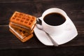 Coffe and viennese waffles