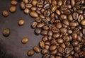 coffebeans texture close-up Royalty Free Stock Photo